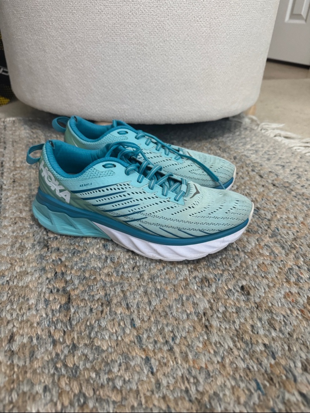 Hoka Arahi 4 Women's Running Shoes - Aqua Teal